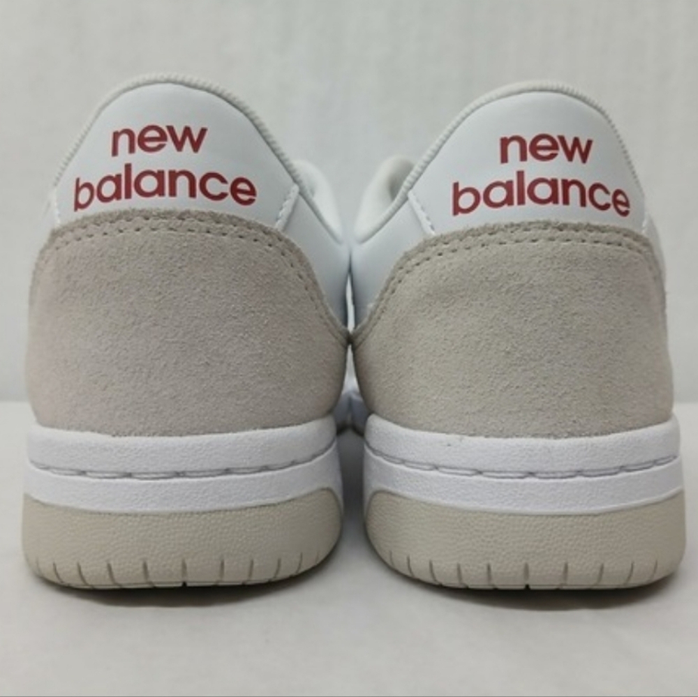 NWOT Unisex New Balance BB80 White and Red Athletic Shoes - Picture 6 of 8